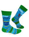 I'm No Weatherman But You Can Expect A Few Inches Tonight Men's Novelty Crew Socks