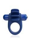 4t Skooch Vibrating Cock Ring with Clitoral Stimulator - Blue/Blueberry
