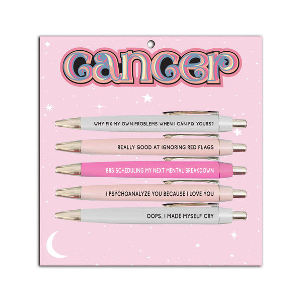 Cancer Pen Set (funny gifts, birthday gifts, astrology gift)