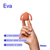 Eva Hands-Free Couples Vibrator – Waterproof (Papaya)