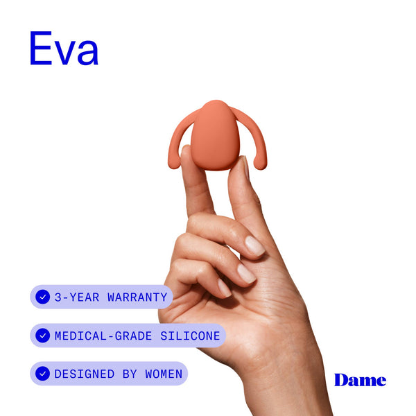 Eva Hands-Free Couples Vibrator – Waterproof (Papaya)