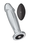 Ass-Sation Remote Control Vibrating Metal Anal Ecstasy - Metal/Silver