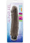 Au Naturel Home Wrecker Vibrating Dildo - Brown/Caramel - 9.5in