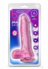 B Yours Plus Rock N' Roll Realistic Dildo with Balls - Pink - 8in