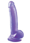 Basix Rubber Works Suction Cup Dong - Purple - 9in