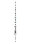 Blue Line Ribbed Urethral Sound 4.25in - Stainless