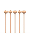 Boobylicious Boobie Party Straws - Flesh/Tan - 6 Per Pack
