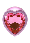 Booty Bling Heart Diamond Jeweled Wearable Metal Plug