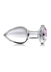 Booty Sparks Pink Gem Glass Anal Plug