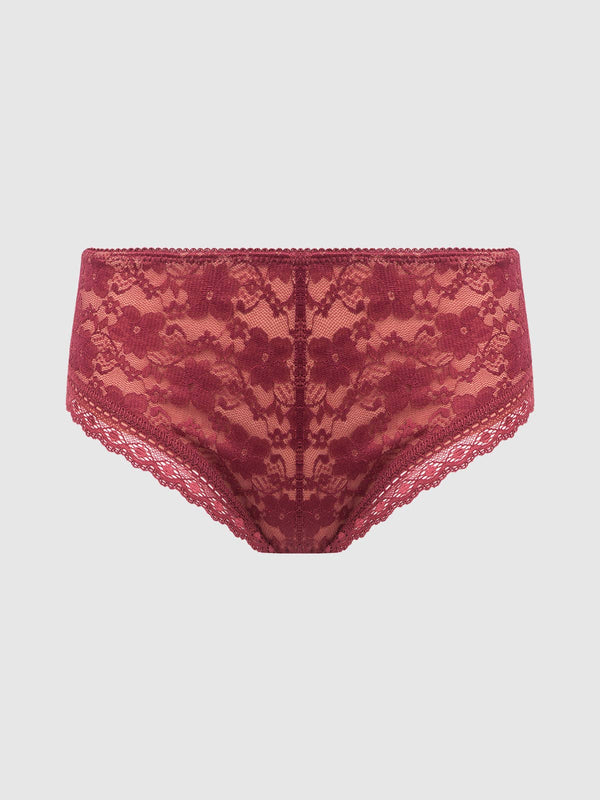 CAITLIN LACE CHEEKY WITH MESH LINING