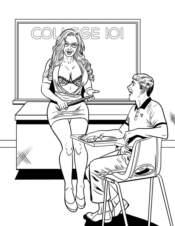 MILF P0rn Coloring Book, CB-023