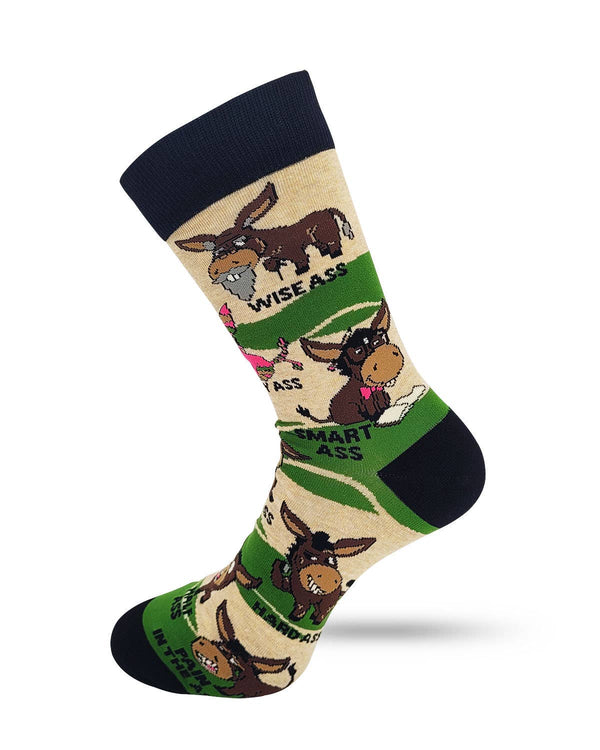 Asses - Smart, Dumb, Kick, Bad, Etc. - Men's Novelty Socks