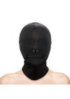 Fetish and Fashion Zippered Mouth Hood - Black - One Size