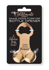 Glitterati Penis Bottle Opener - Black/Rose Gold
