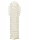 Glow In The Dark Reversible Penis Sleeve - Clear/Glow In The Dark