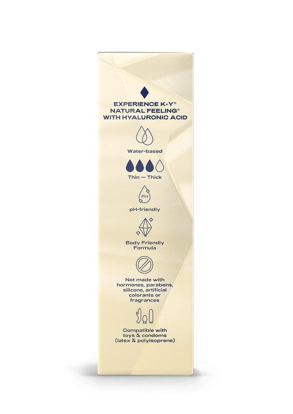 K-Y Hydrate Natural Feeling Moisturizing Water Based Lubricant with Hyaluronic Acid