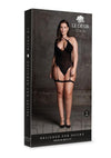 Le Desir Shade Metis Xvi Body with Garter and Crossed Neckline - Black - Queen