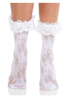 Leg Avenue Floral Lace Ruffle Top Anklets