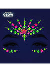 Leg Avenue Vibe Neon Black Light Face Jewels Stickers and Body Glitter (2 Packets - Multicolor