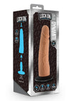 Lock On Dynamite Dildo with Suction Cup Adapter - Caramel - 7in