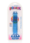 Lollicock Slim Stick Dildo with Balls - Berry Ice/Blue - 8in
