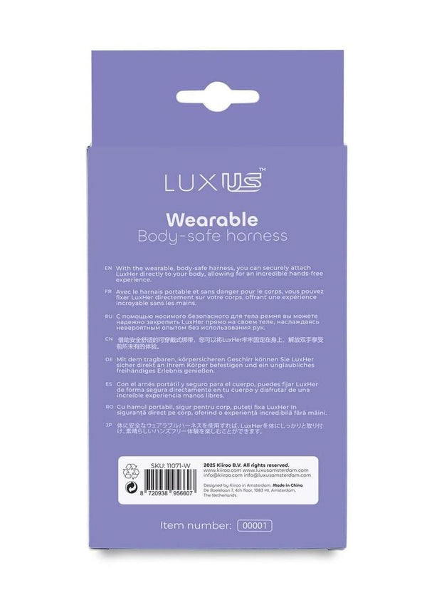 Luxus Harness - Pink/White