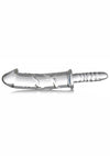 Master Series Battle Rammer Phallic Glass Thruster - Clear