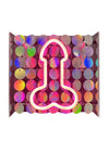 Neon Light Up Penis Sign - Pink/Silver