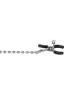 Nipple Play Silver Beaded Chain Nipple Clamps