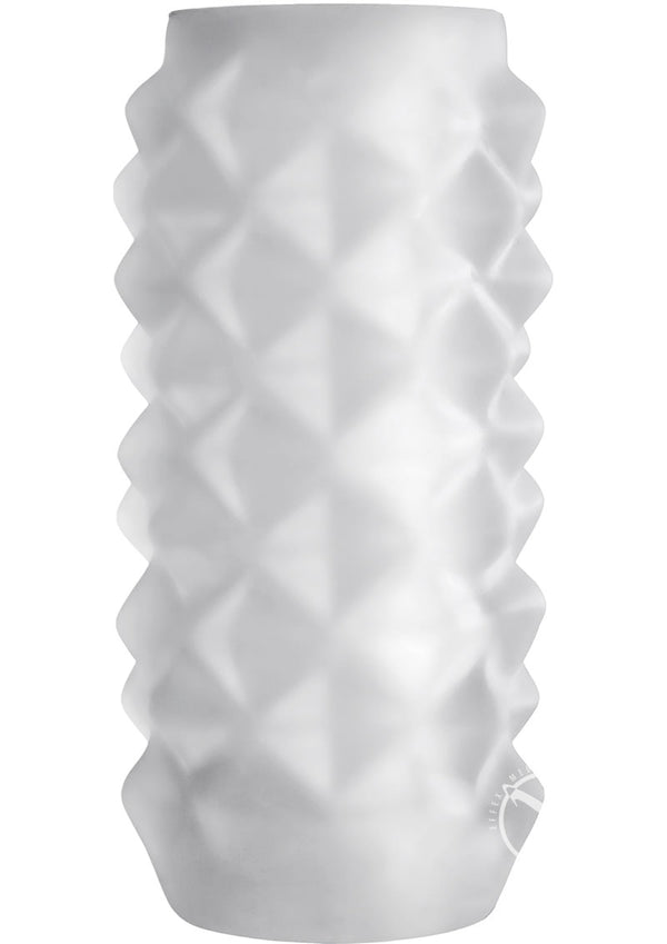 Optimale Studs Reversible Ultraskyn Masturbator - Frost/White