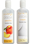 Oralove Delicious Duo Lickable Peaches and Cream Lubricant - 1oz - 2 Per Set
