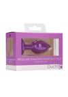 Ouch! Diamond Heart Butt Plug - Regular - Purple