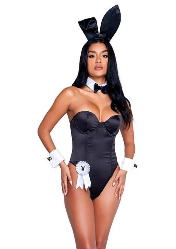 Playboy Classic Bunny Costume - Black - Medium