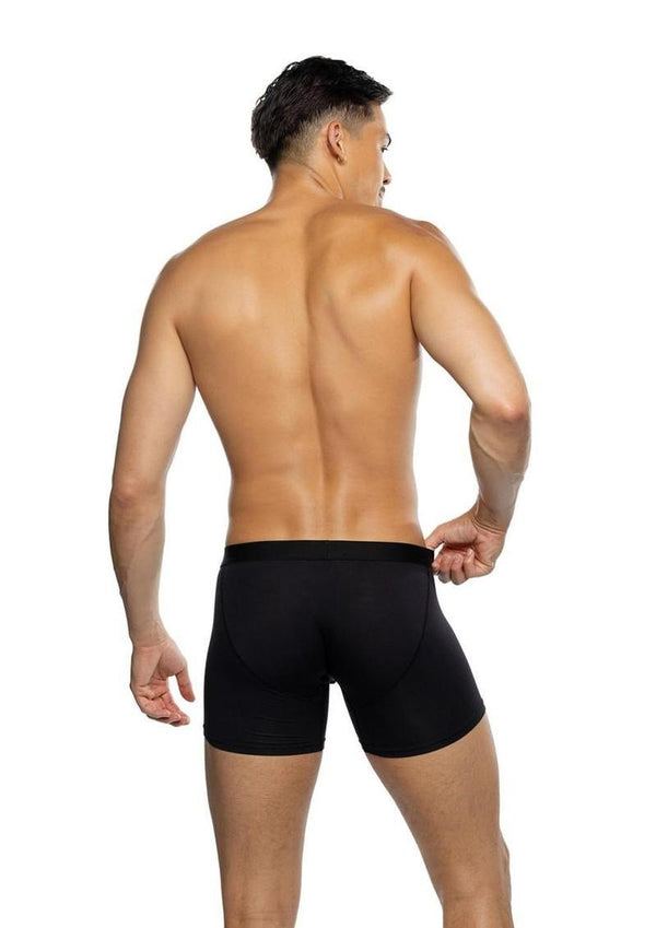 Playboy Men's Boxer Briefs - Black - Large