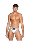 Playboy Mens Locker Room Classic Jock - White - XLarge