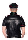 Prowler Red Police Shirt Piped - Black/Red - Small