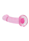 Realrock Crystal Clear Non Realistic Dildo with Suction Cup