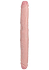 Realrock Realistic Skin Thick Double Ended Dong - Vanilla - 14in