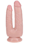 Realrock Ultra Realistic Skin Double Trouble - Vanilla - 5in/6in