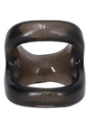 Rock Solid The Hoist Dual Cock Ring - Smoke