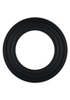 Rock Solid Tri-Pack Rubber Gasket Cock Ring - Black
