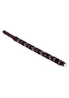 Rouge 5 D Ring Leather Collar - Black/White