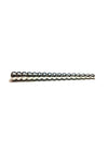 Rouge Beaded Stainless Steel Urethral Sound - Silver