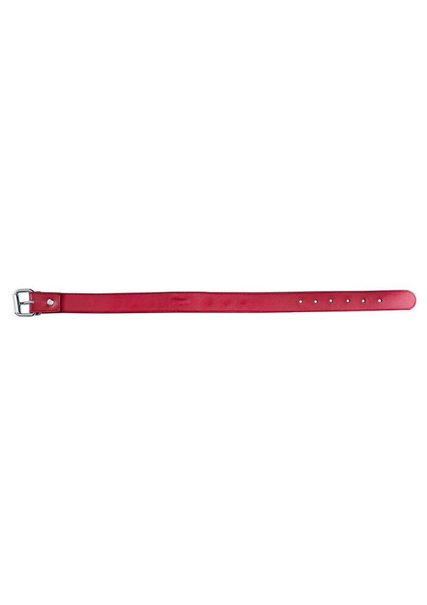 Rouge O Ring Studded Adjustable Leather Collar
