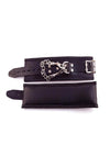 Rouge Padded Leather Adjustable Wrist Cuffs