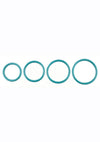 Rubber O-Ring Assorted Sizes - Emerald/Green - 4 Pack