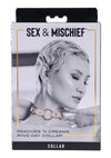 Sex and Mischief Peaches 'N Creame Ring Day Collar - Rose Gold