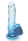 Shades Gradient Dildo - Blue - Medium - 7in