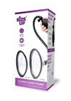 Size Up Classic Pussy Pump with Two Chambers - Black/Clear