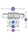 Stay Hard Vibrating Super Clitifier Cock Ring with Bullet